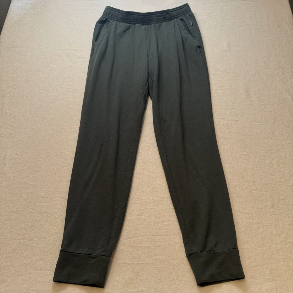 Eddie Bauer Sweatpants Womens Small Green Pockets LoungeWear ActiveWear Jogging